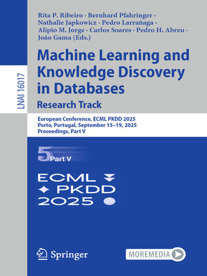 cover image of Machine Learning and Knowledge Discovery in Databases. Research Track